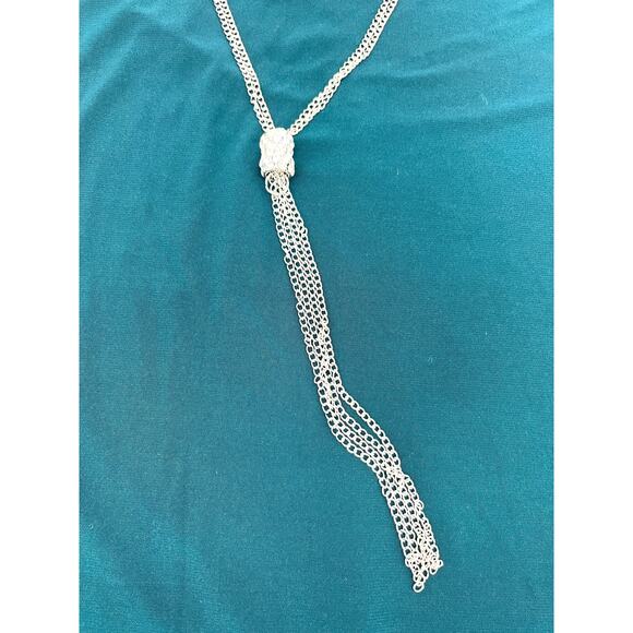 R&M RICHARDS Women's Green Stretch Cocktail Dress w/ Necklace 8 P Petite - Picture 3 of 5